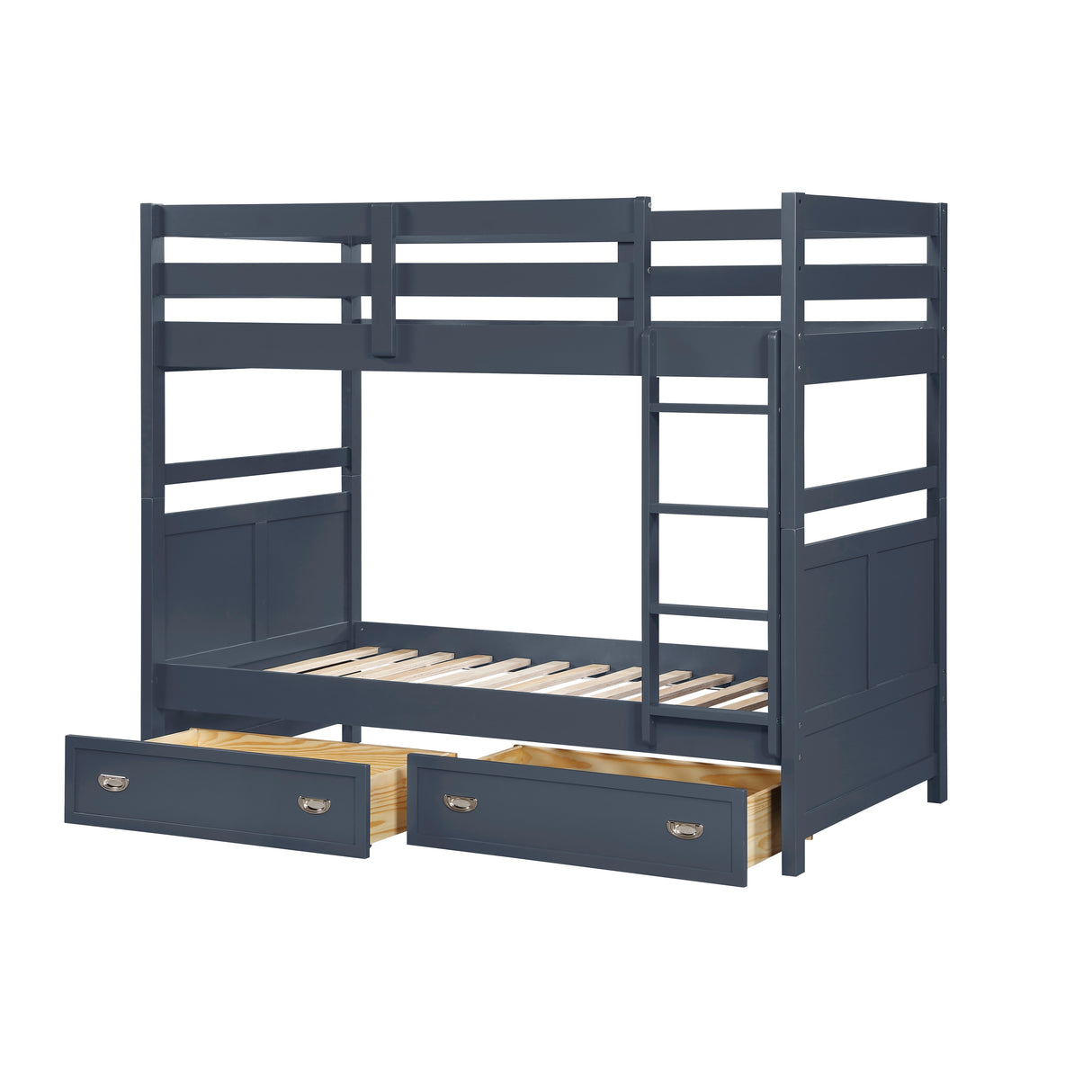 Sloane Navy Blue Twin/Twin Bunk Bed from Homelegance - Luna Furniture