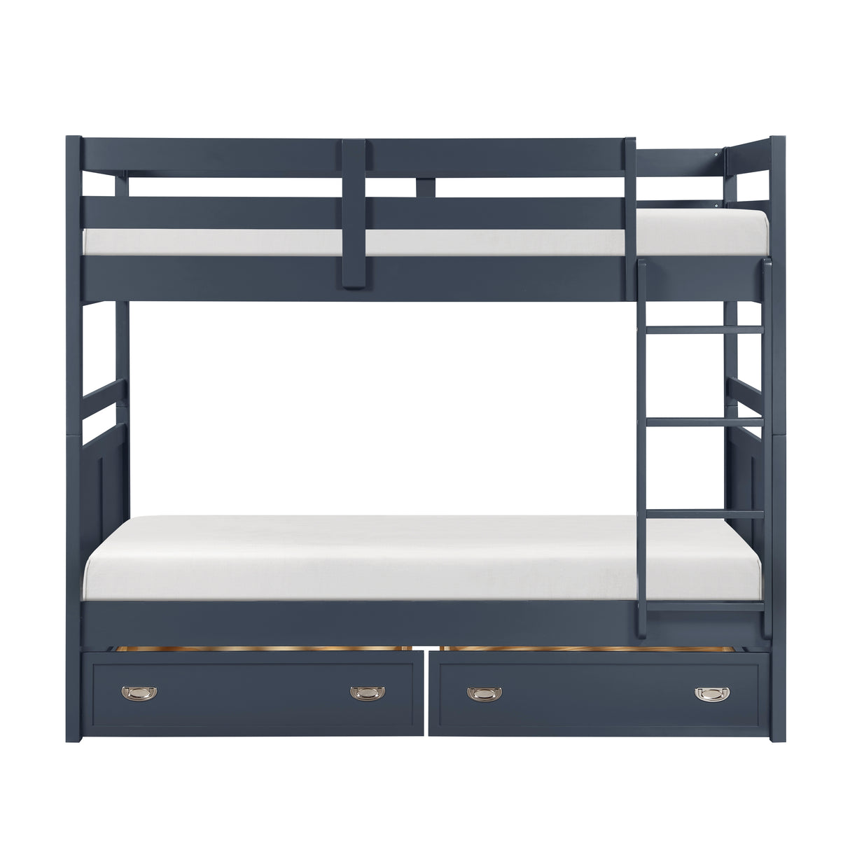Sloane Navy Blue Twin/Twin Bunk Bed from Homelegance - Luna Furniture