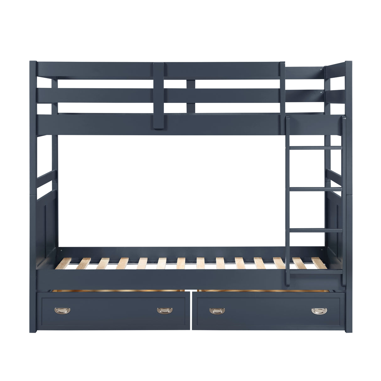 Sloane Navy Blue Twin/Twin Bunk Bed from Homelegance - Luna Furniture