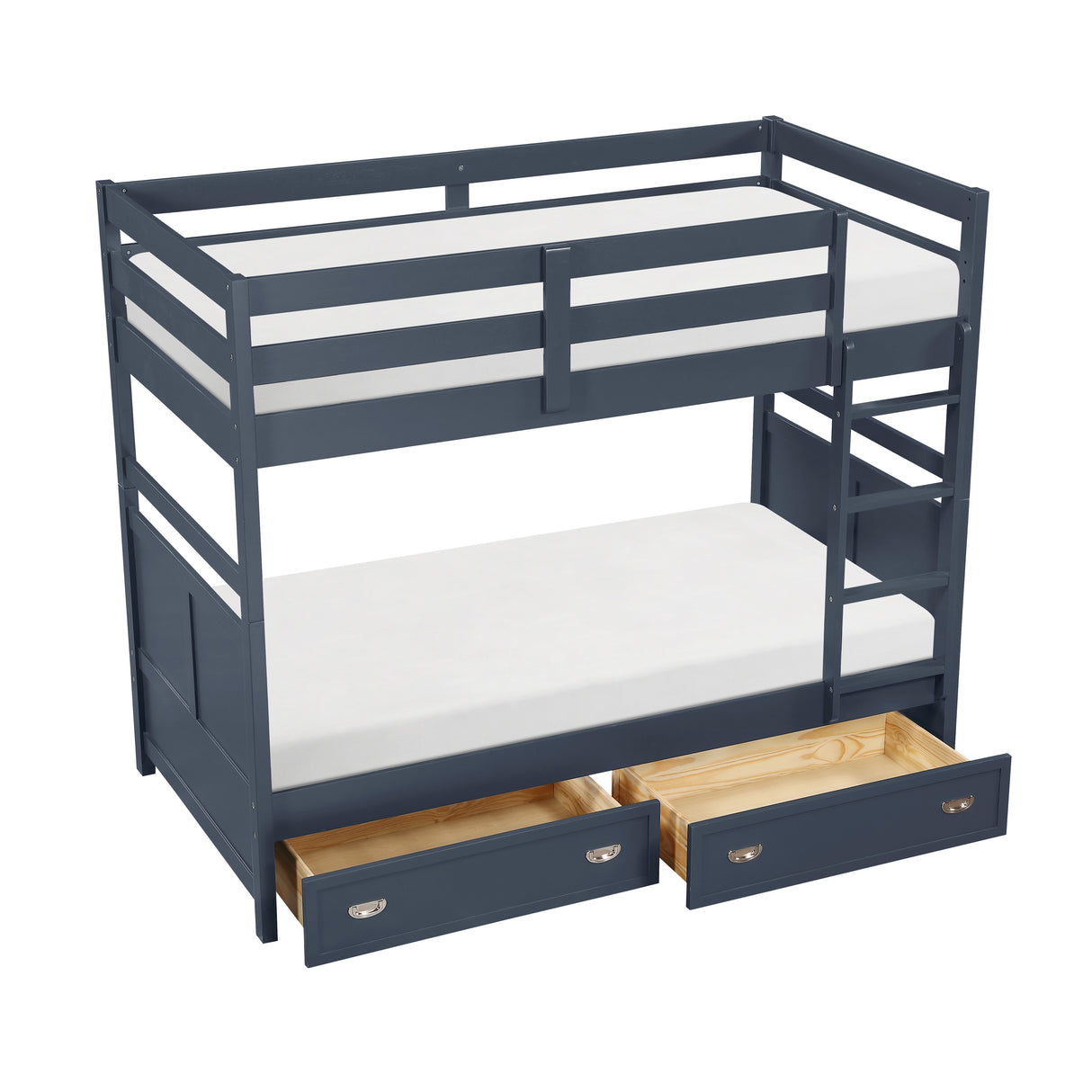 Sloane Navy Blue Twin/Twin Bunk Bed from Homelegance - Luna Furniture