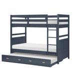 Sloane Navy Blue Twin/Twin Bunk Bed from Homelegance - Luna Furniture