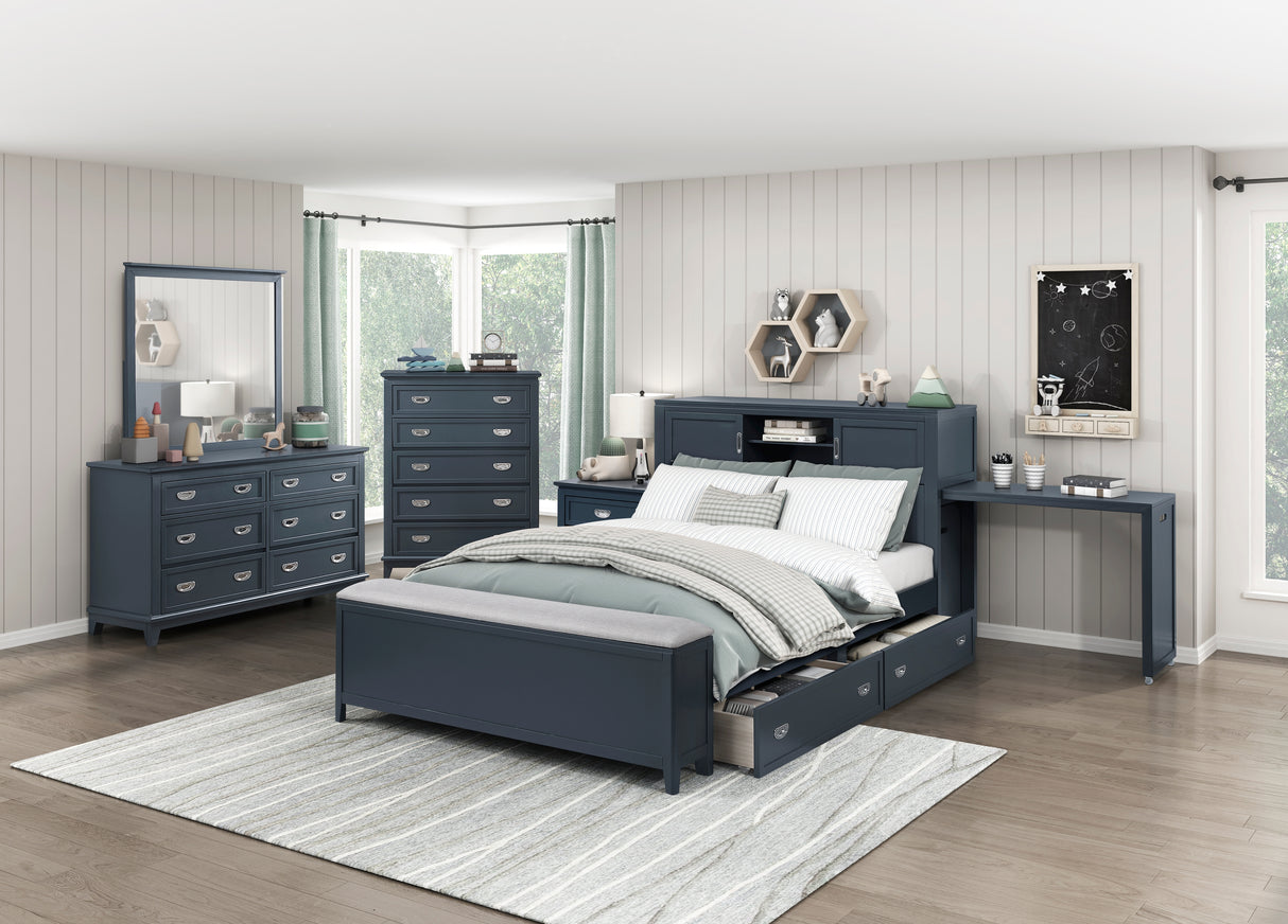 Sloane Navy Blue Dresser from Homelegance - Luna Furniture