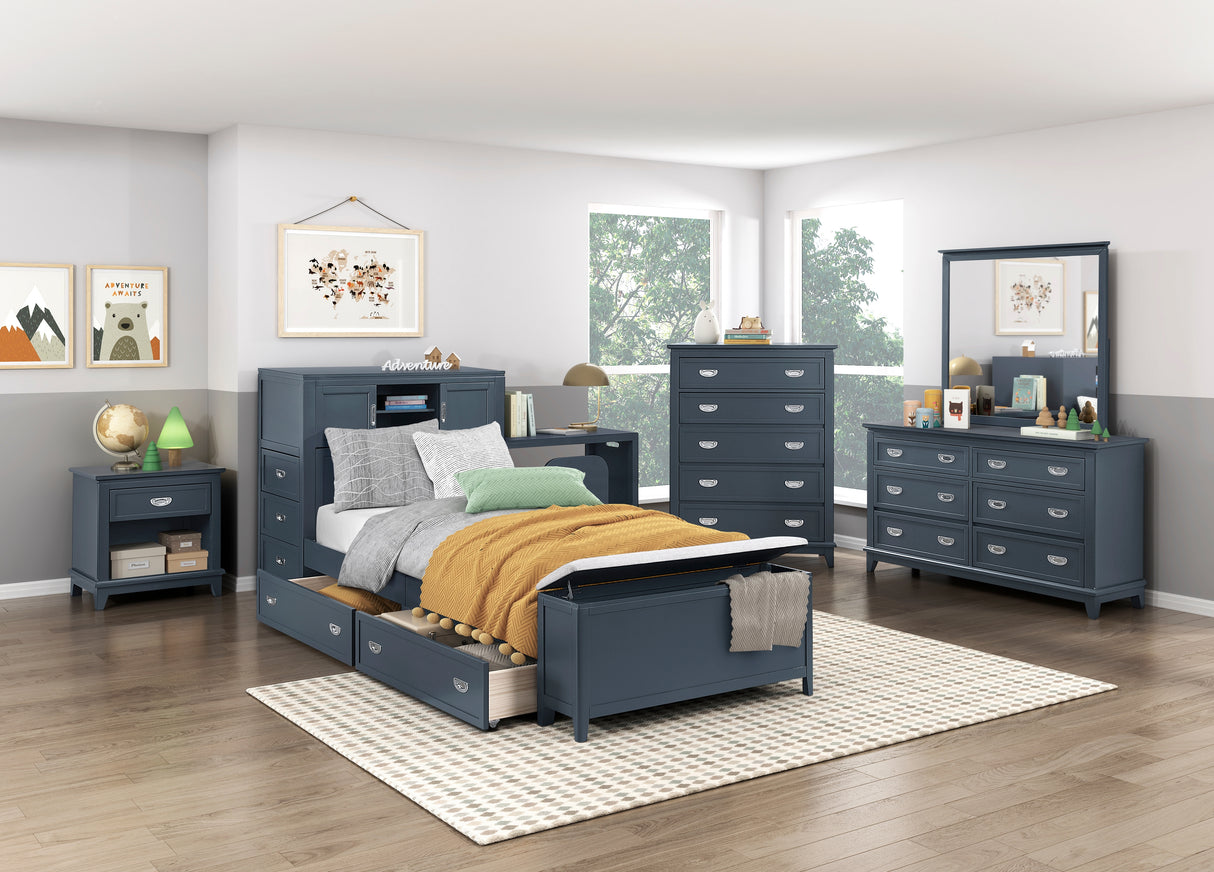 Sloane Navy Blue Storage Box from Homelegance - Luna Furniture