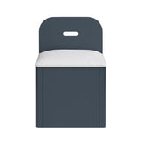 Sloane Navy Blue Full Bookcase Bed with Hidden Desk, Stool and Storage Bench from Homelegance - Luna Furniture