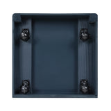 Sloane Navy Blue Full Bookcase Bed with Hidden Desk, Stool and Storage Bench from Homelegance - Luna Furniture