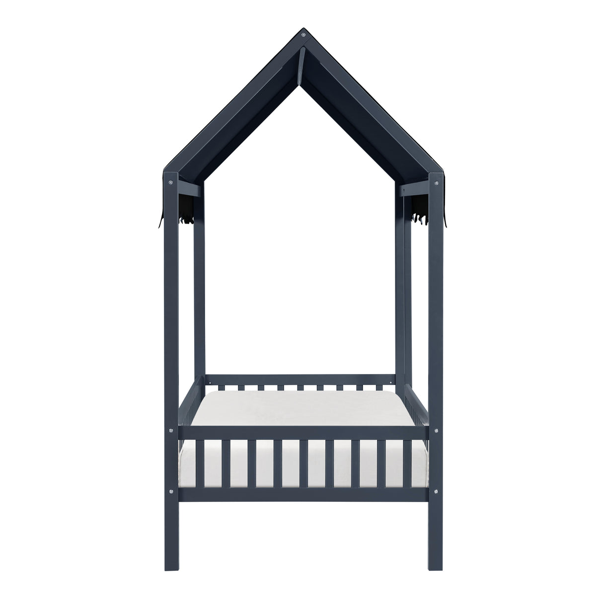 Sloane Navy Blue Twin Canopy Platform Bed from Homelegance - Luna Furniture