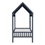 Sloane Navy Blue Twin Canopy Platform Bed from Homelegance - Luna Furniture