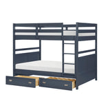 Sloane Navy Blue Full/Full Bunk Bed from Homelegance - Luna Furniture