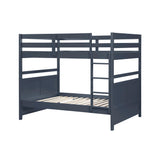 Sloane Navy Blue Full/Full Bunk Bed from Homelegance - Luna Furniture
