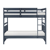 Sloane Navy Blue Full/Full Bunk Bed from Homelegance - Luna Furniture