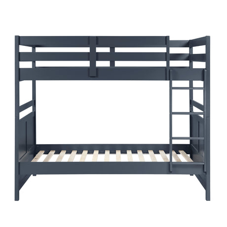 Sloane Navy Blue Full/Full Bunk Bed from Homelegance - Luna Furniture