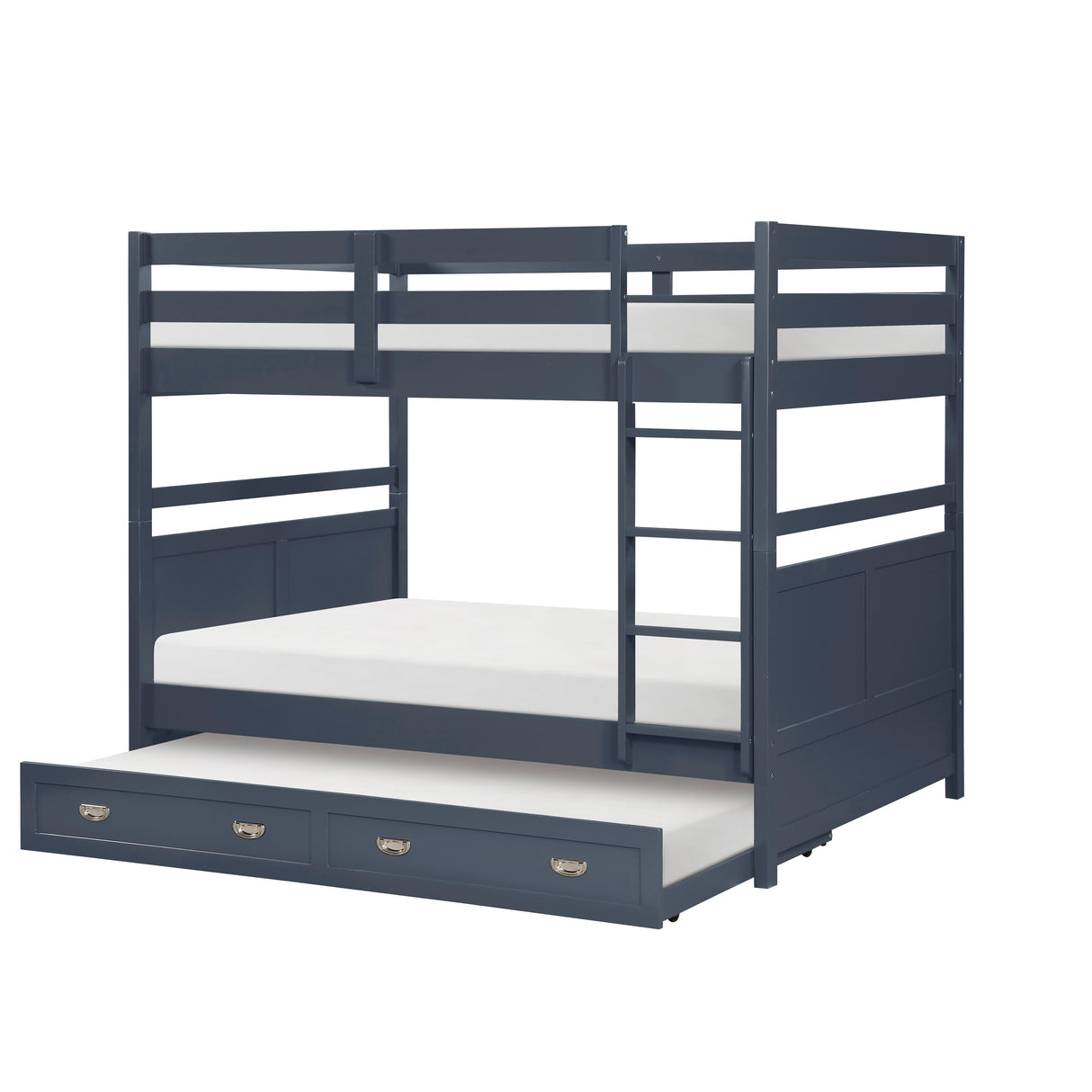 Sloane Navy Blue Full/Full Bunk Bed from Homelegance - Luna Furniture