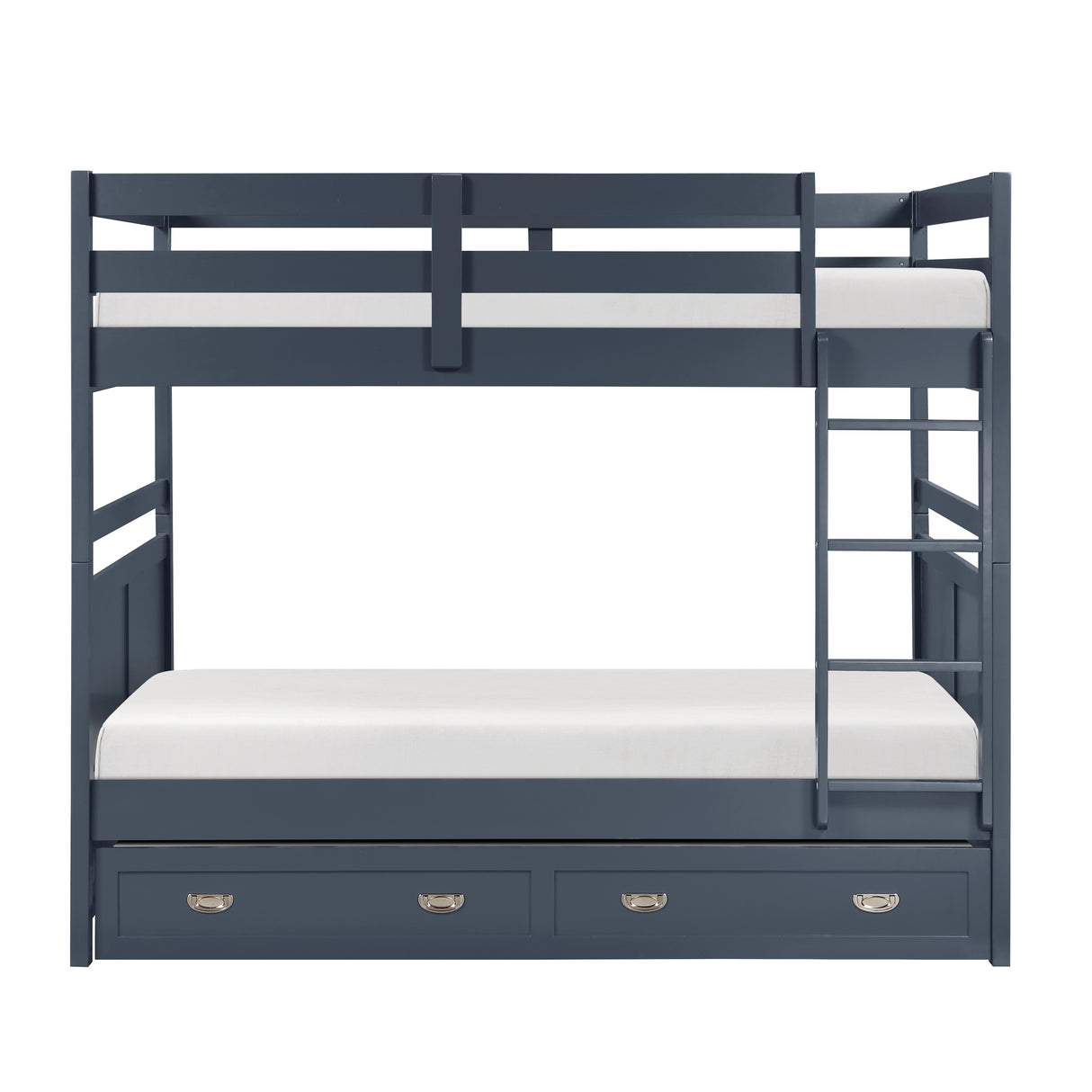 Sloane Navy Blue Full/Full Bunk Bed from Homelegance - Luna Furniture