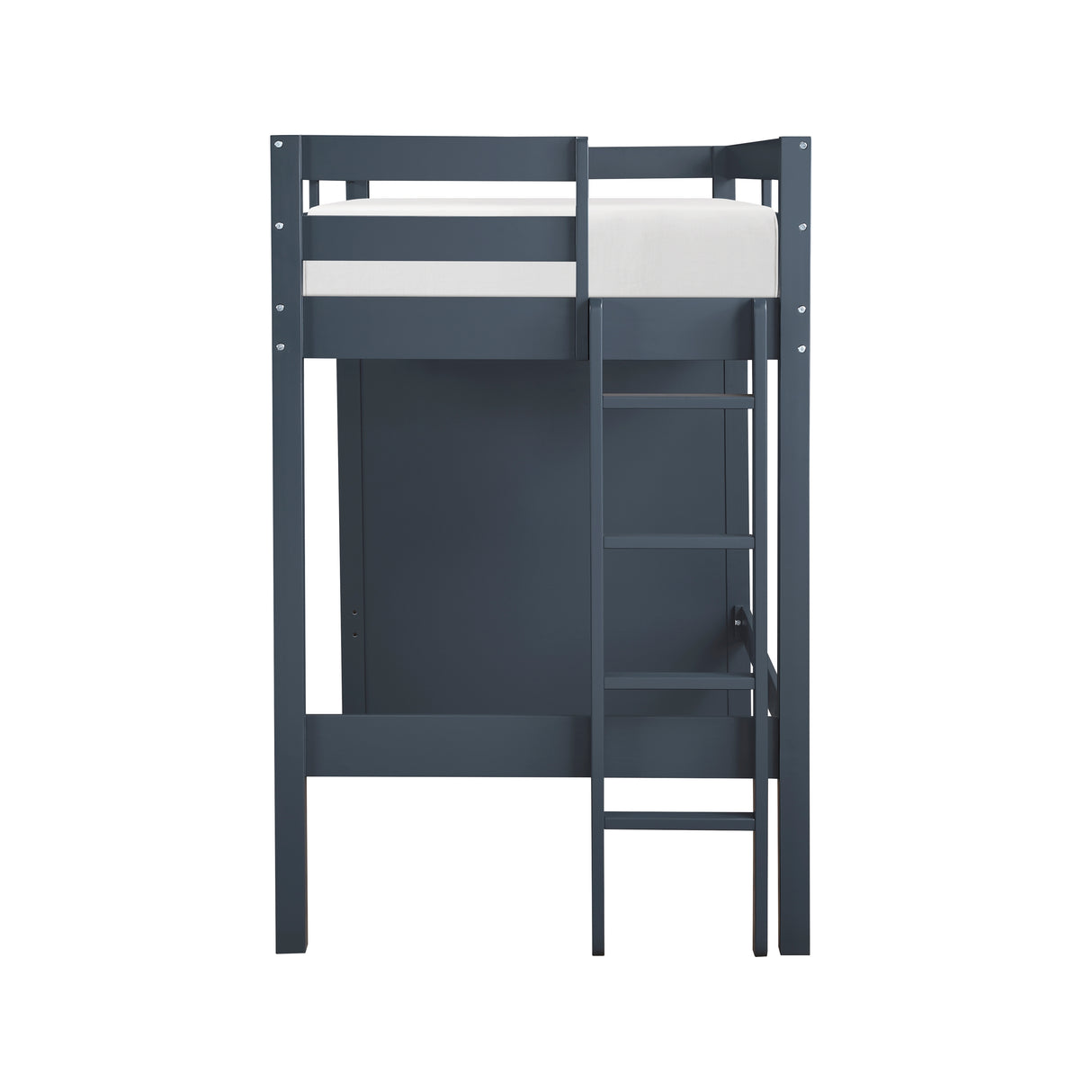 Sloane Navy Blue Twin/Full Loft Bunk Bed with Chest and Hidden Desk from Homelegance - Luna Furniture