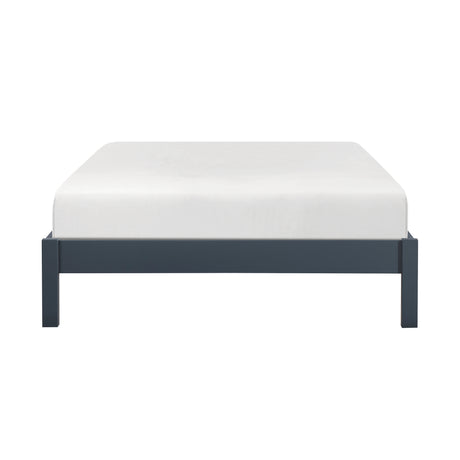 Sloane Navy Blue Twin/Full Loft Bunk Bed with Chest and Hidden Desk from Homelegance - Luna Furniture