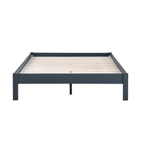 Sloane Navy Blue Twin/Full Loft Bunk Bed with Chest and Hidden Desk from Homelegance - Luna Furniture