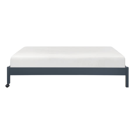 Sloane Navy Blue Twin/Full Loft Bunk Bed with Chest and Hidden Desk from Homelegance - Luna Furniture