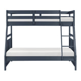 Sloane Navy Blue Twin/Full Bunk Bed from Homelegance - Luna Furniture
