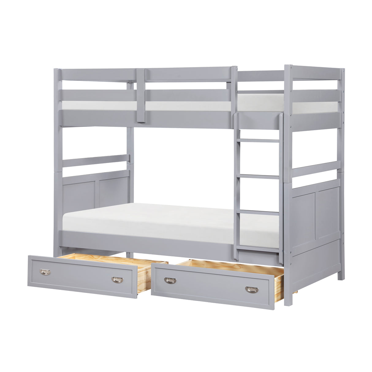 Sloane Gray Twin/Twin Bunk Bed from Homelegance - Luna Furniture