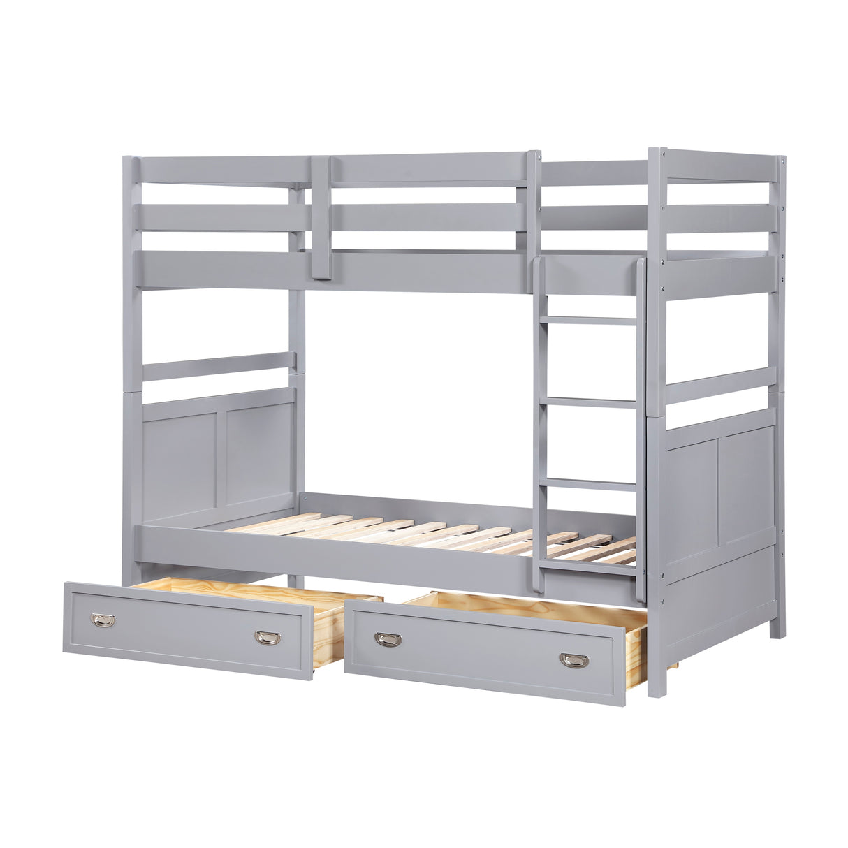 Sloane Gray Twin/Twin Bunk Bed from Homelegance - Luna Furniture
