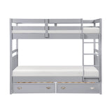Sloane Gray Twin/Twin Bunk Bed from Homelegance - Luna Furniture