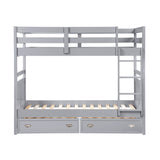 Sloane Gray Twin/Twin Bunk Bed from Homelegance - Luna Furniture