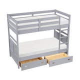 Sloane Gray Twin/Twin Bunk Bed from Homelegance - Luna Furniture