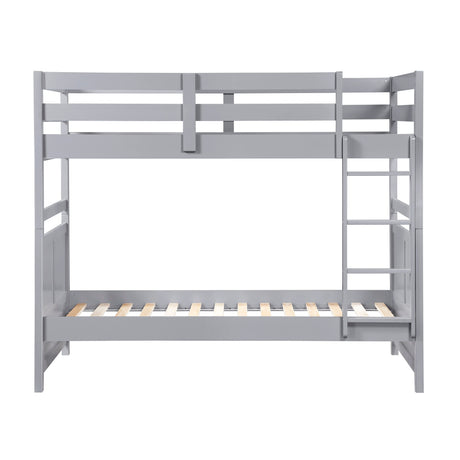 Sloane Gray Twin/Twin Bunk Bed from Homelegance - Luna Furniture