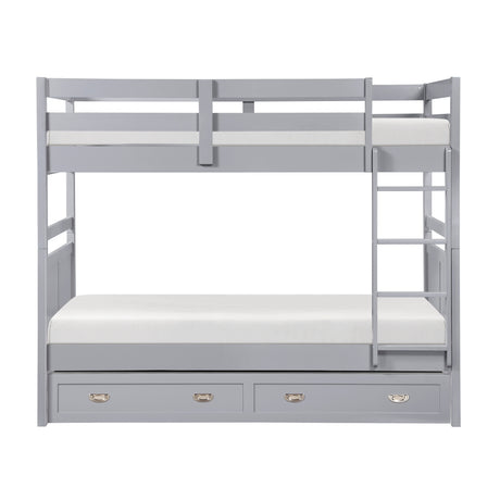 Sloane Gray Twin/Twin Bunk Bed from Homelegance - Luna Furniture