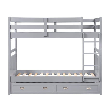 Sloane Gray Twin/Twin Bunk Bed from Homelegance - Luna Furniture