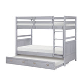 Sloane Gray Twin/Twin Bunk Bed from Homelegance - Luna Furniture