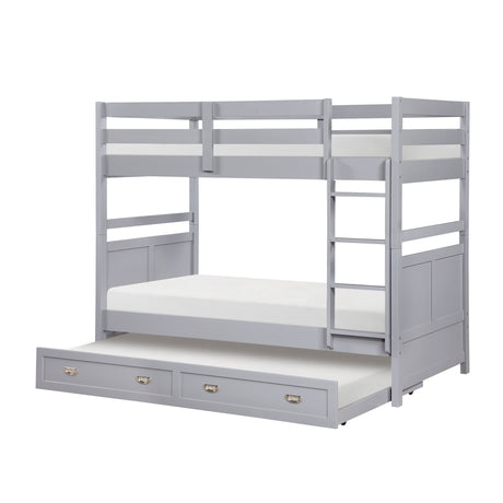 Sloane Gray Twin/Twin Bunk Bed from Homelegance - Luna Furniture
