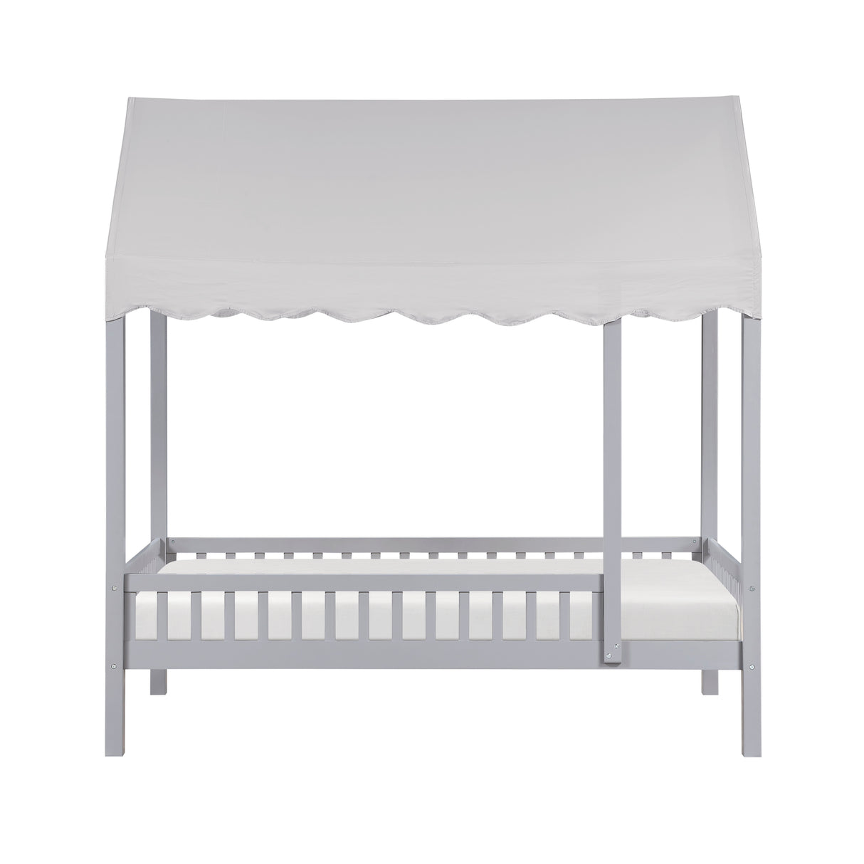 Sloane Gray Twin Canopy Platform Bed from Homelegance - Luna Furniture