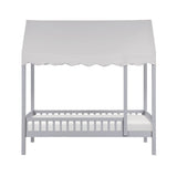 Sloane Gray Twin Canopy Platform Bed from Homelegance - Luna Furniture