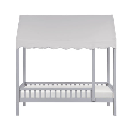 Sloane Gray Twin Canopy Platform Bed from Homelegance - Luna Furniture