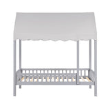 Sloane Gray Twin Canopy Platform Bed from Homelegance - Luna Furniture