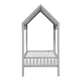 Sloane Gray Twin Canopy Platform Bed from Homelegance - Luna Furniture