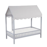 Sloane Gray Twin Canopy Platform Bed from Homelegance - Luna Furniture