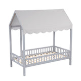 Sloane Gray Twin Canopy Platform Bed from Homelegance - Luna Furniture