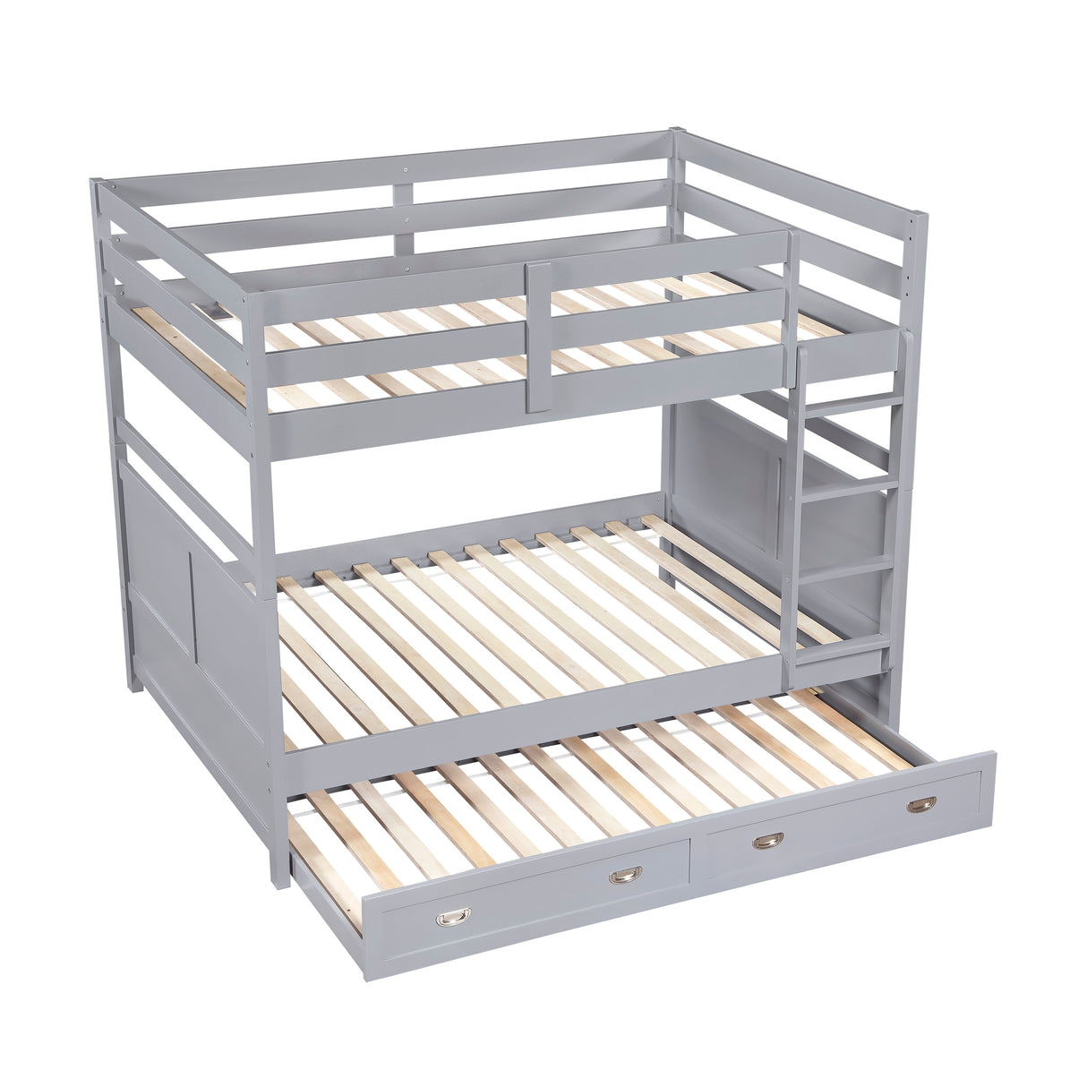 Sloane Gray Full/Full Bunk Bed from Homelegance - Luna Furniture