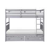Sloane Gray Full/Full Bunk Bed from Homelegance - Luna Furniture