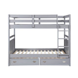 Sloane Gray Full/Full Bunk Bed from Homelegance - Luna Furniture