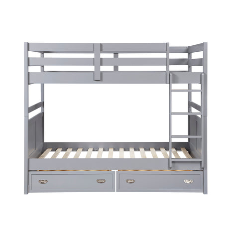Sloane Gray Full/Full Bunk Bed from Homelegance - Luna Furniture