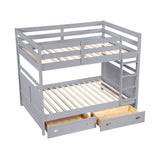 Sloane Gray Full/Full Bunk Bed from Homelegance - Luna Furniture