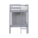 Sloane Gray Twin/Full Loft Bunk Bed with Chest and Hidden Desk from Homelegance - Luna Furniture