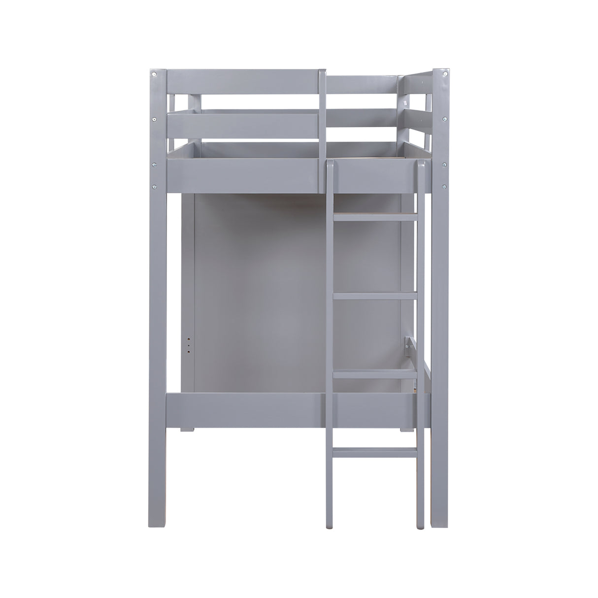 Sloane Gray Twin/Full Loft Bunk Bed with Chest and Hidden Desk from Homelegance - Luna Furniture