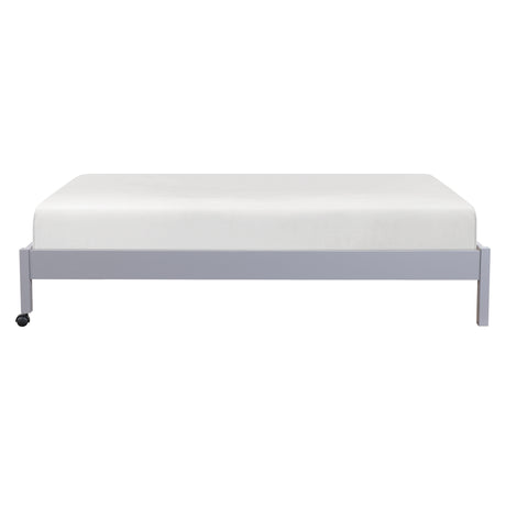 Sloane Gray Twin/Full Loft Bunk Bed with Chest and Hidden Desk from Homelegance - Luna Furniture