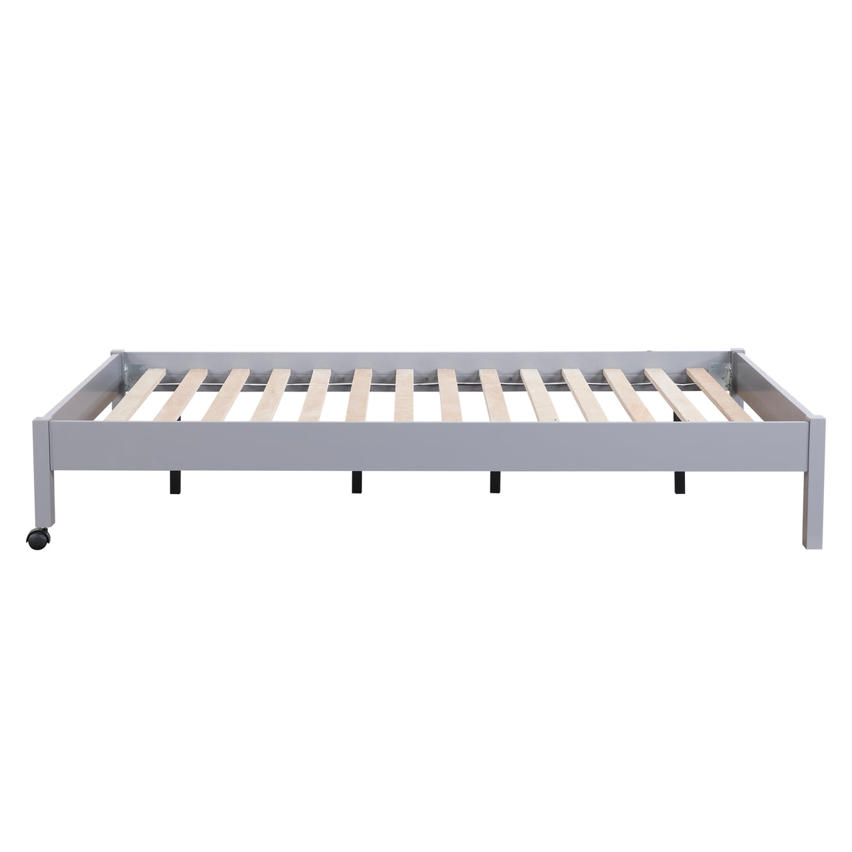 Sloane Gray Twin/Full Loft Bunk Bed with Chest and Hidden Desk from Homelegance - Luna Furniture
