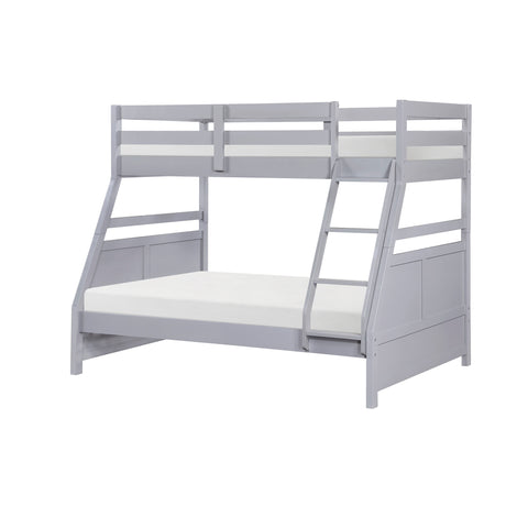 Sloane Gray Twin/Full Bunk Bed from Homelegance - Luna Furniture