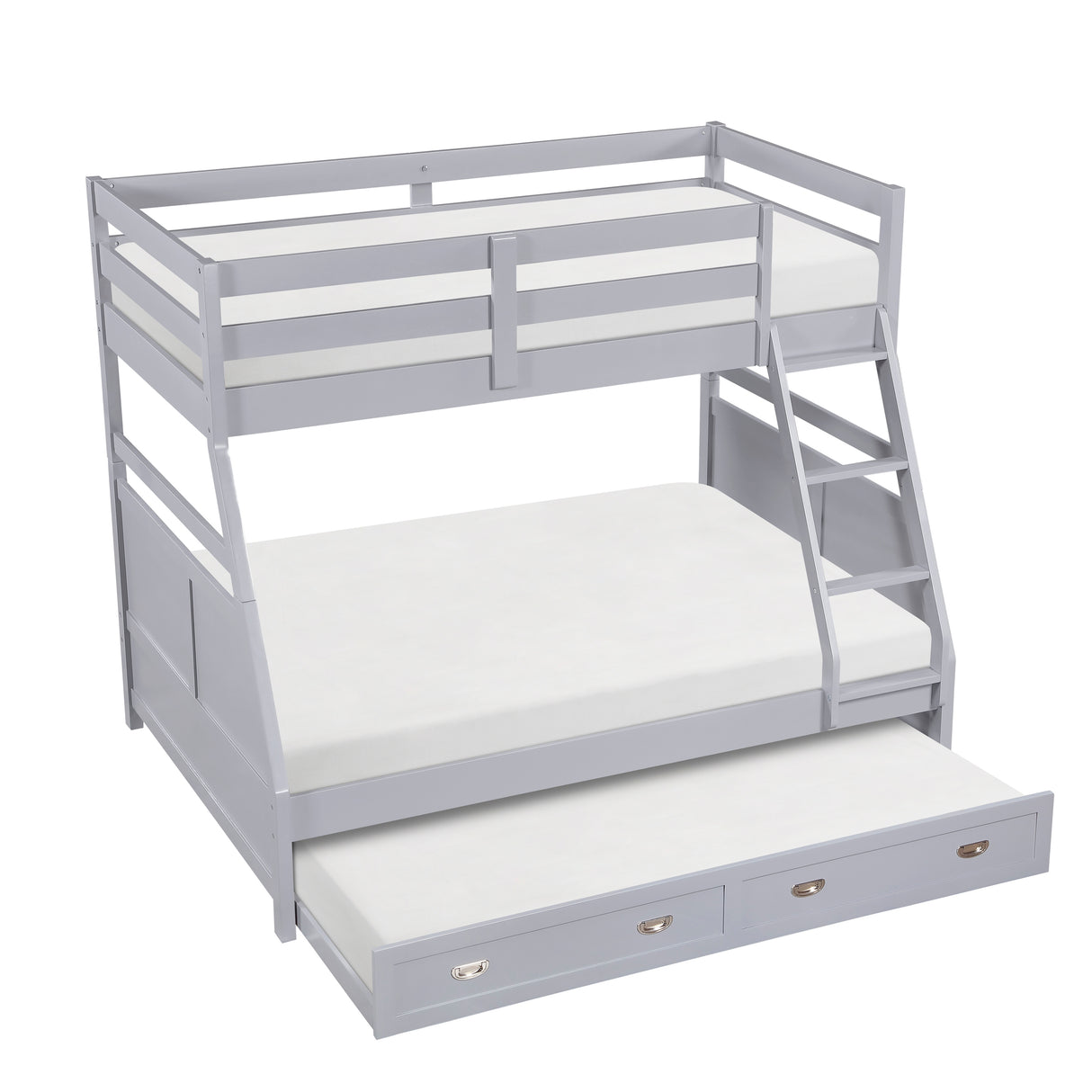 Sloane Gray Twin/Full Bunk Bed from Homelegance - Luna Furniture